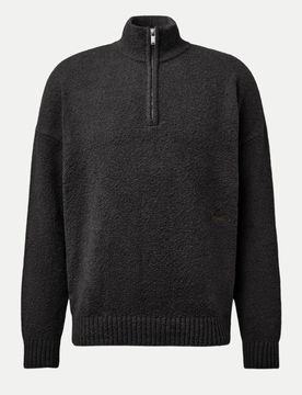 Half-Zip Pullover BENEDIO Schwarz XXL