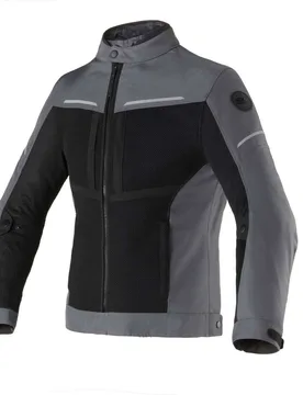 Giacca Moto Traforata NETSTYLE 3 WP Nero Grigio taglia XL - Clover - FashionsVida