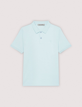 Polo slim fit uomo light blue