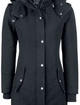 Winterjacke - Parka - XS bis 5XL - für Damen - Größe 5XL - schwarz - Frauen - female