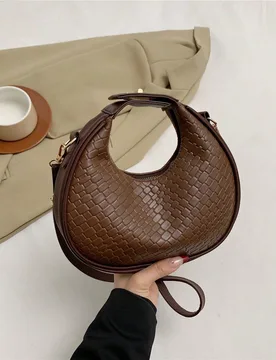 Bolso de hombro de moda europeo y americano para mujer, bolso casual de PU versátil, bolso de hombro elegante, bolso de mano personalizado (correa aj - Shein - FashionsVida