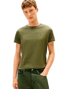 Maglietta A Maniche Corte Original Ultra Slim Fit Dark Greenery XL - Tommy Jeans - FashionsVida