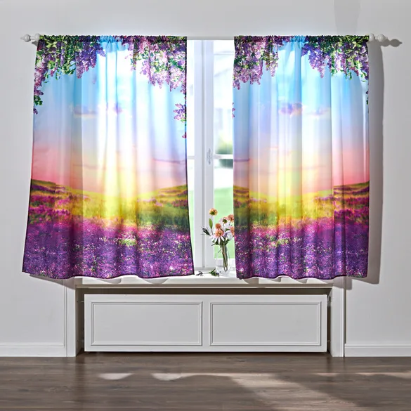 Vorhang "Lavendel" 140 x 140 cm 2er-Set - Eldo - FashionsVida