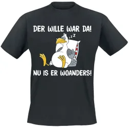 T-Shirt - Der Wille war da - S - für Männer - Größe S - schwarz - Männer - male
