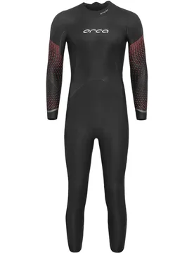 Athlex Float Long Sleeve Neoprene Wetsuit Refurbished Red Buoyancy 10 Men - Orca - FashionsVida