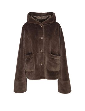 Chaqueta reversible con aspecto de piel RYLEE marrón 34