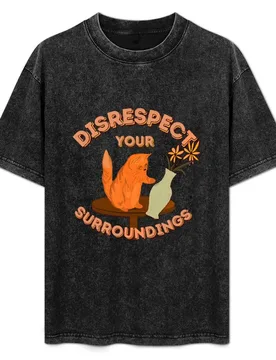 Disrespect Your Surroundings! (ORIGINAL Orange) T-Shirt Sweat Resistant Workout Tee Shirt - Aliexpress - FashionsVida