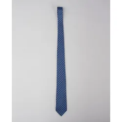 Corbata de hombre seda motivos geométricos