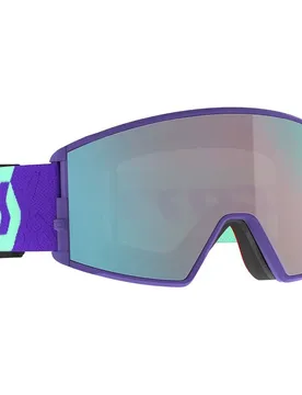 Masque De Ski React Deep Purple Enhancer Aqua Chrome/CAT2 Homme