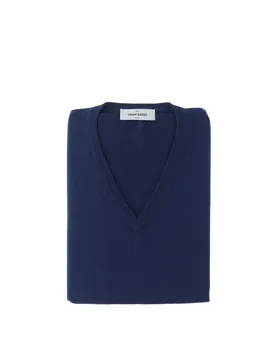 GRAN SASSO Gilet scollo V BLU 62 - Gran Sasso - FashionsVida