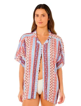 Chemise à Manches Courtes Ventura Viscose Multico XL