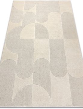 Teppiche Dune 2933 Teppich Creme – Geometrisch, Struktur 120x170 Cm 120x170 Cm