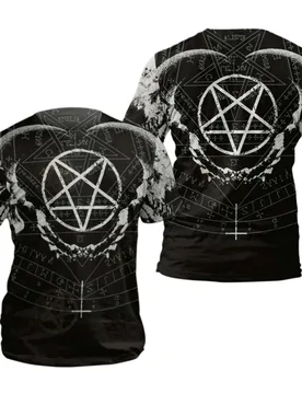 Symbol Pentagram 3D All Over Printed T Shirts Tee Tops shirts Unisex Tshirt Summer Unisex T-shirt - Aliexpress - FashionsVida