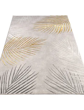Kurzflor Teppich Tuana 218 Gold - Paco Home - FashionsVida