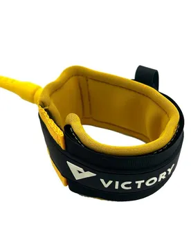 Leash De Surf 8´ Pro 7mm Stainless Steel Double Swivel Matt Yellow One Size unisex