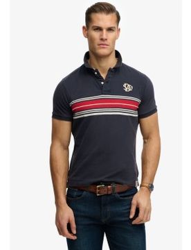 Para hombre. M1110464A Polo Vintage Stripe (XL), Casual, Algodón, Manga corta