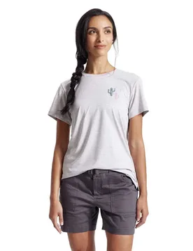 Izumi Maglietta A Maniche Corte Transfer Tech Cool grey arid encore - Pearl - FashionsVida
