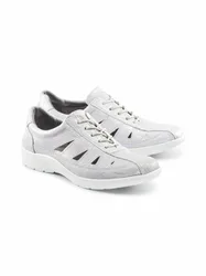 Bequem-Schnürer Atmungsaktiv - Weiss/Silber - female - Size: 39