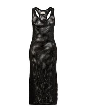 Midi-Kleid Damen Schwarz L,M,S Damen