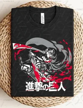 New tee shirts Levi Levi Ackerman Attack On Titan AOT Gift For Him Gift For Her Anime Graphic Tees Unisex - Aliexpress - FashionsVida