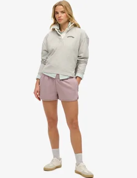 Superdry Damen Sports Tech Racer Shorts Lila - Größe: 42 - 64.99 - FashionsVida