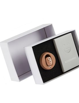 Digitale Hörhilfe beige schwarz