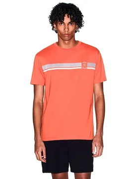 Exchange Maglietta A Maniche Corte Xm001792_af12308 Orange Rust M - Armani - FashionsVida