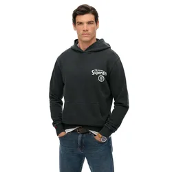 Felpa Con Cappuccio Tokyo Narrative Loose Fit Blackboard L
