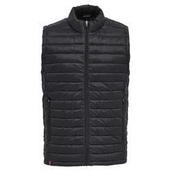Gilet Red Quilted Black L