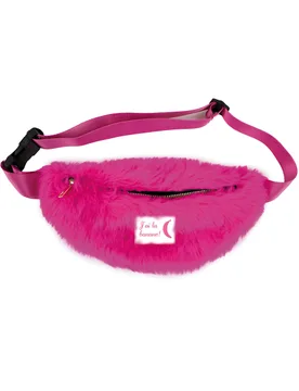 Bauchtasche Plüsch Pink für Erwachsene - PARTYPRO - FashionsVida