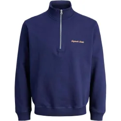Jack & Jones - Sudadera de hombre con cuello alto y cremallera