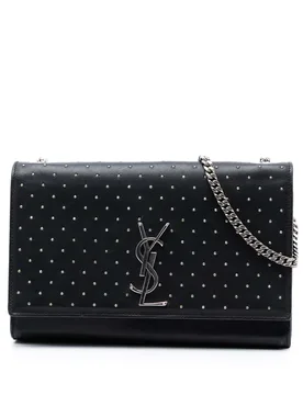 Medium Leather Studded Monogram Kate Crossbody - Saint Laurent - FashionsVida