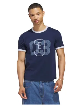 T-shirt à Manches Courtes Ringer Night Indigo XL