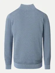 Stricktroyer mit meliertem Muster Blau 3XL