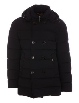 Moorer piumino con zip frontale
