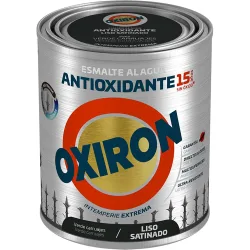Esmalte antioxidante al agua liso satinado verde carru 0,75l