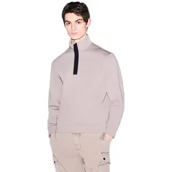 Exchange Felpa Con Mezza Zip Xm001295_af10818 Driftwood S