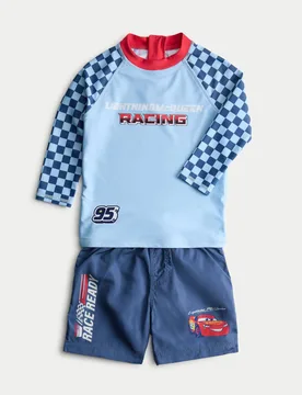 Pc Disney Cars™ Swim Set (2-8 Yrs) Navy Mix male - M&S - FashionsVida