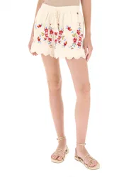 Dixie Shorts ricamati BURRO M
