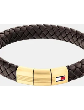 Pulsera de hombre Round Braided de piel - Tommy Hilfiger - FashionsVida