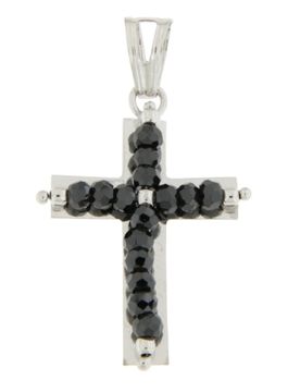 Ciondolo Croce Oro Bianco GL101656