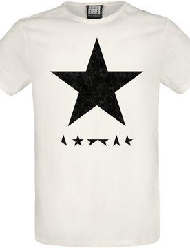 T-Shirt - Amplified Collection - Black Star - S bis XXL - für Männer - Größe XXL - altweiß - Lizenziertes Merchandise! - Männer - male