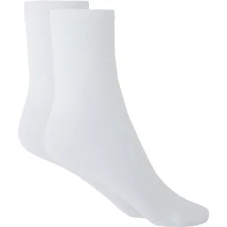 Punto - Calcetines cortos de mujer de Hilo de Escocia lisos. Hecho en España