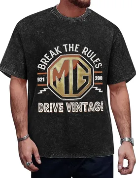 Mg Classic Cars Break the rules ( Drive Vintage) T-Shirt anime clothes custom t shirt mens fashion - Aliexpress - FashionsVida
