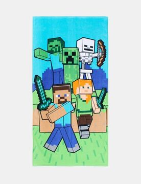 Asciugamano da bagno in cotone Minecraft - multicolor