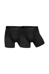 Eco Vero Mens Boxer 2 Pack - Black Cotton - Size X-Large