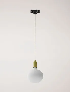 Cables Lampe Suspendue Sans Ampoule Contrast Track Eutrac Brass One Size - Creative - FashionsVida