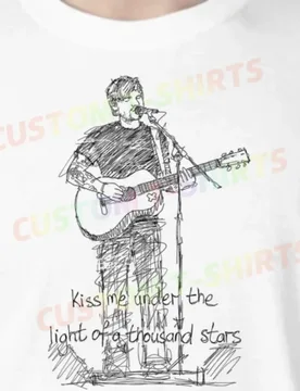 Ed_Sheeran Fans' comic-style hand-drawn pattern T-shirts for both men and women in summer - Aliexpress - FashionsVida