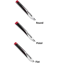 Puttergriff Reverse Taper, weiß/schwarz/rot