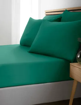 So Soft Non Iron Fitted Sheet - Teal - Size: Super King Fitted - Catherine Lansfield - FashionsVida